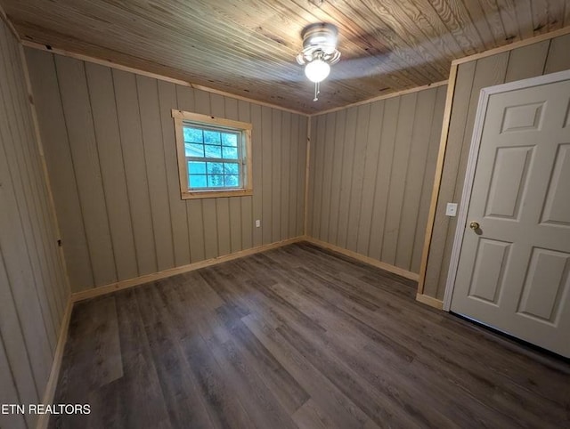 1014 Frank Campbell Rd, Jamestown, TN 38556 - spare room with wood ceiling, wood finished floors, and wood walls
