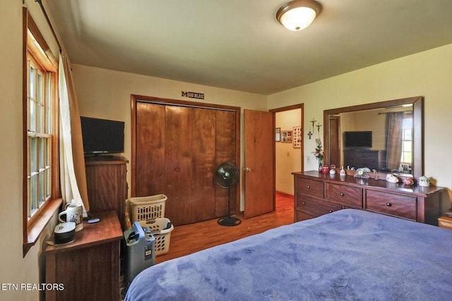 110 Clark Ave, Jamestown, TN 38556 - bedroom with wood finished floors and a closet