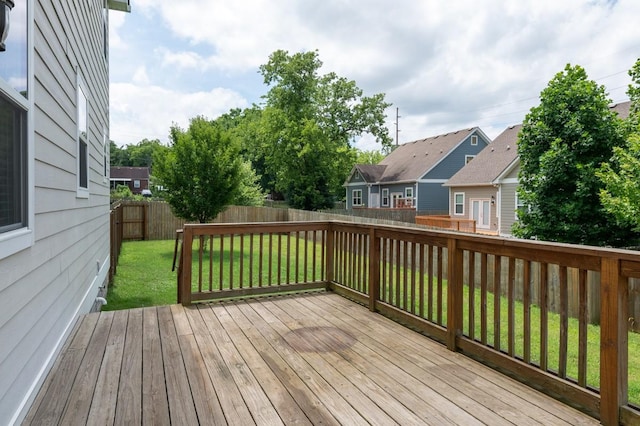 708 Ellie Dr, Madison, TN 37115 - deck with a fenced backyard and a residential view