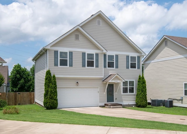 708 Ellie Dr, Madison, TN 37115 - traditional-style house with an attached garage and concrete driveway