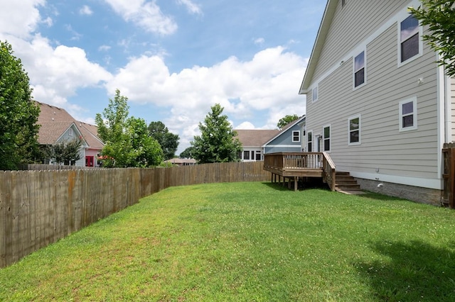 708 Ellie Dr, Madison, TN 37115 - fenced backyard with a deck