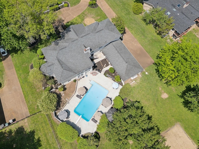 223 Kennett Rd, Old Hickory, TN 37138 - bird's eye view of a pool