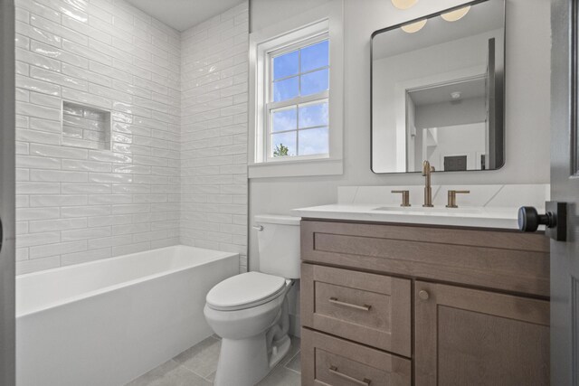 165 Lear Rd, Portland, TN 37148 - full bathroom with vanity, tile patterned floors, and bathtub / shower combination