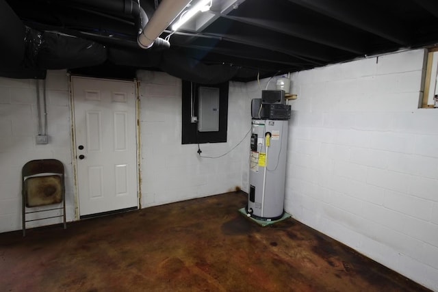 762 Austin Bottom Rd, Baxter, TN 38544 - unfinished basement with water heater and electric panel