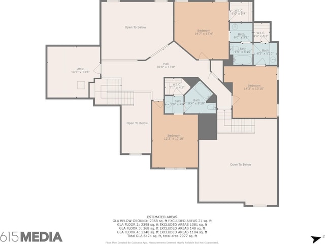 8217 W Chase Ct, Nashville, TN 37221 - view of floor plan / room layout