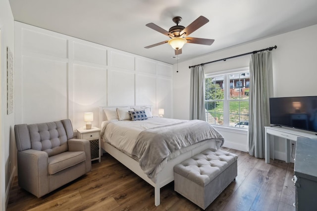 8217 W Chase Ct, Nashville, TN 37221 - bedroom featuring wood finished floors and ceiling fan