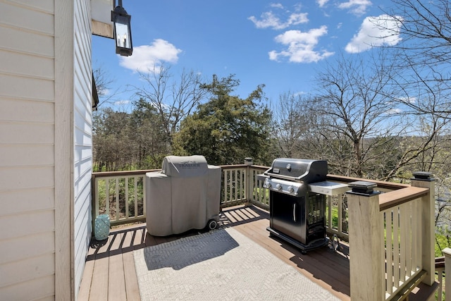 8217 W Chase Ct, Nashville, TN 37221 - wooden deck with area for grilling