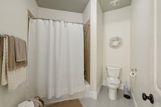 8217 W Chase Ct, Nashville, TN 37221 - bathroom featuring tile patterned flooring and shower / bathtub combination with curtain