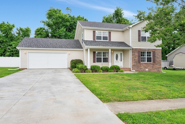 939 Wing Tip Cir, Hopkinsville, KY 42240 - traditional-style home featuring concrete driveway, a garage, and brick siding