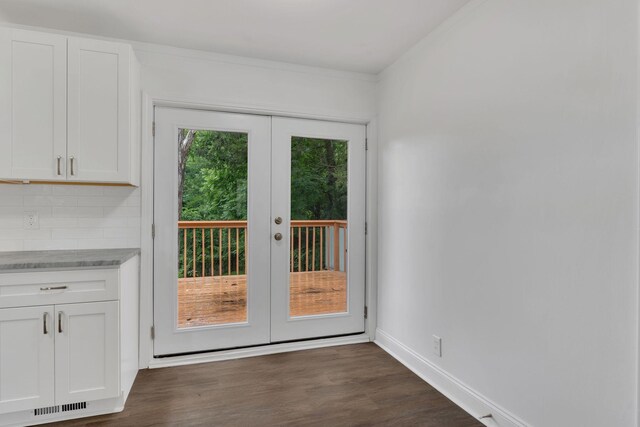 4921 Shihmen Dr, Antioch, TN 37013 - doorway featuring french doors and dark wood-type flooring