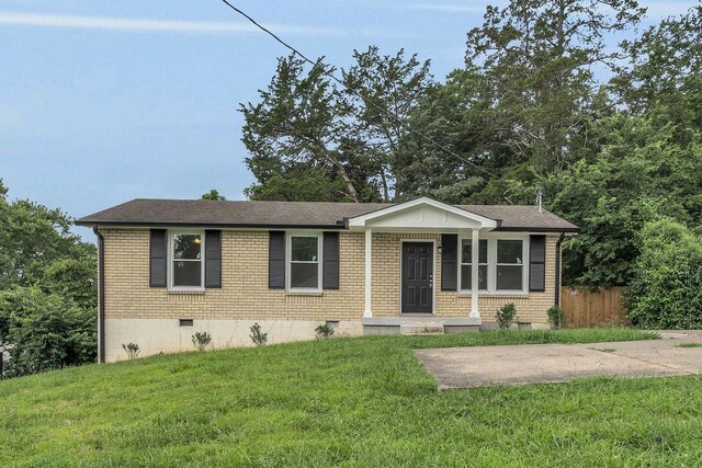 4921 Shihmen Dr, Antioch, TN 37013 - view of front of home with crawl space and a shingled roof