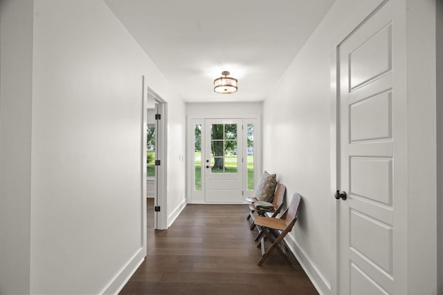 5670 Lakeview Rd, Springfield, TN 37172 - doorway with baseboards and dark wood-type flooring