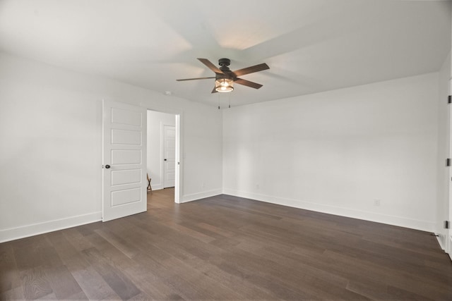 5670 Lakeview Rd, Springfield, TN 37172 - unfurnished room featuring a ceiling fan and dark wood-style flooring
