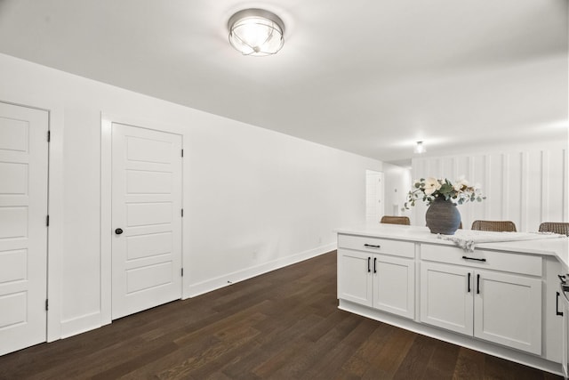 5670 Lakeview Rd, Springfield, TN 37172 - kitchen featuring dark wood-type flooring, light countertops, and white cabinetry