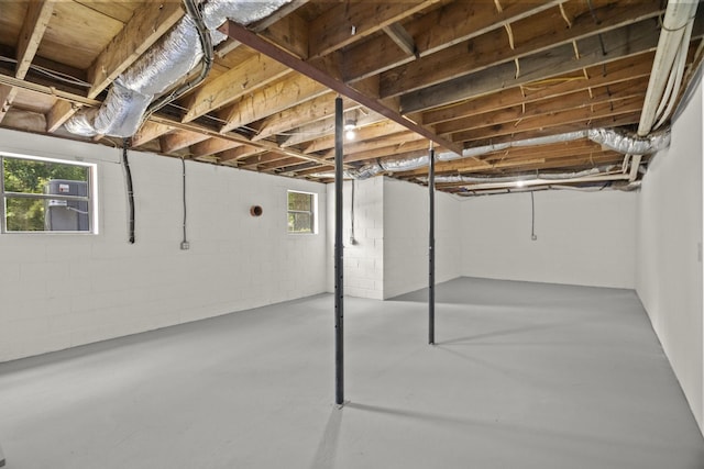 5670 Lakeview Rd, Springfield, TN 37172 - basement with plenty of natural light and concrete block wall