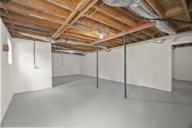 5670 Lakeview Rd, Springfield, TN 37172 - unfinished basement featuring concrete block wall