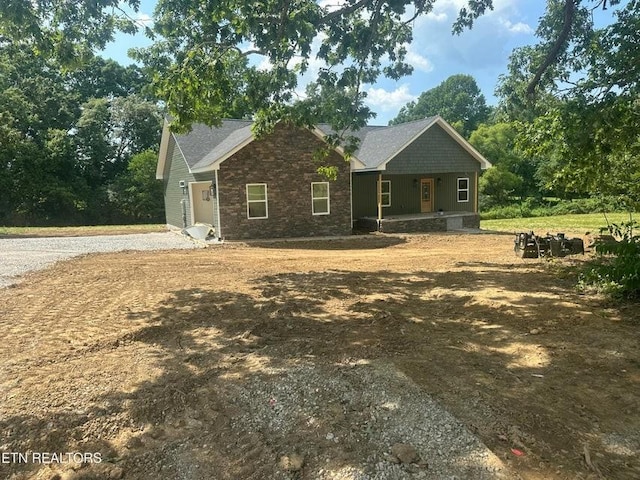 250 Old Grimsley Ct, Grimsley, TN 38565 - view of front of house featuring covered porch