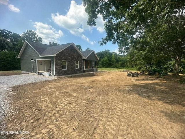 250 Old Grimsley Ct, Grimsley, TN 38565 - view of front of house featuring stone siding