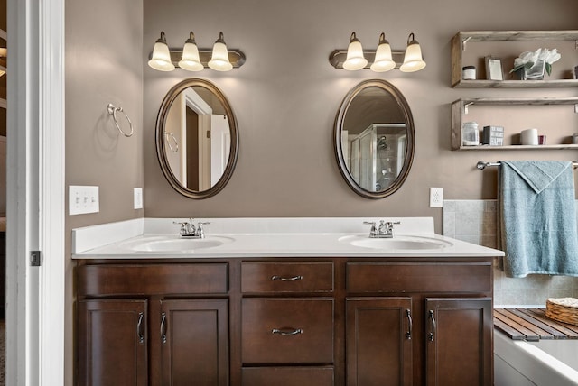 1192 Wicke Rd, Adams, TN 37010 - full bath with double vanity and a bathtub