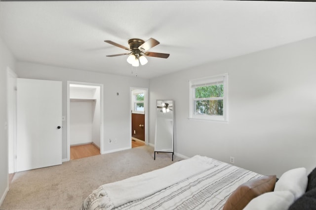 215 Patrick St, Estill Springs, TN 37330 - bedroom with light colored carpet and a ceiling fan
