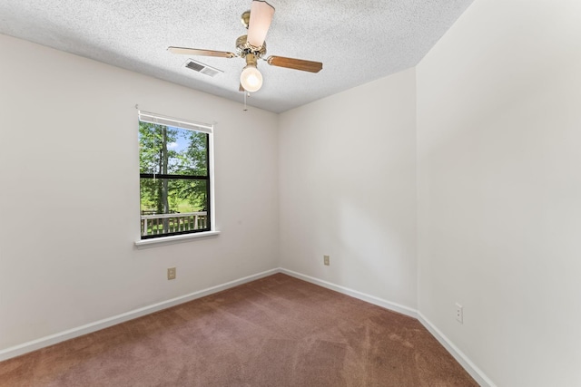 2200 Rawls Rd, Greenbrier, TN 37073 - spare room with carpet, ceiling fan, and a textured ceiling