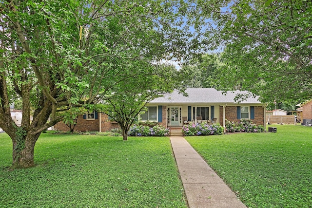 509 Iris Ave, Murfreesboro, TN 37128 - ranch-style house featuring a front yard, brick siding, and a shingled roof