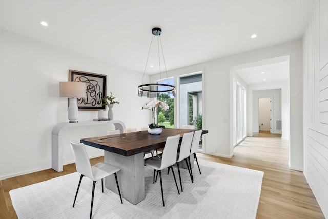 4045 Outer Dr, Nashville, TN 37204 - dining space with light wood-type flooring and recessed lighting