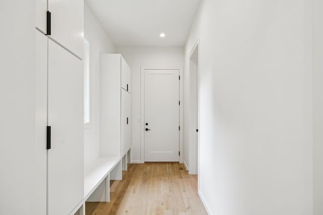 4045 Outer Dr, Nashville, TN 37204 - mudroom with light wood-style flooring and recessed lighting