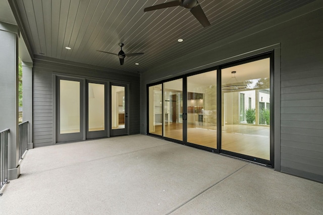 4045 Outer Dr, Nashville, TN 37204 - view of patio / terrace with a ceiling fan