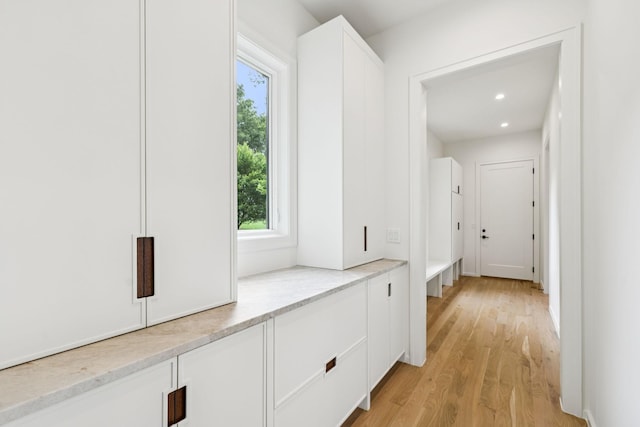4045 Outer Dr, Nashville, TN 37204 - corridor with plenty of natural light, light wood-style flooring, and recessed lighting