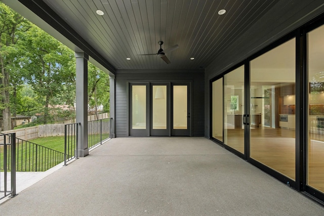 4045 Outer Dr, Nashville, TN 37204 - view of patio / terrace with a ceiling fan