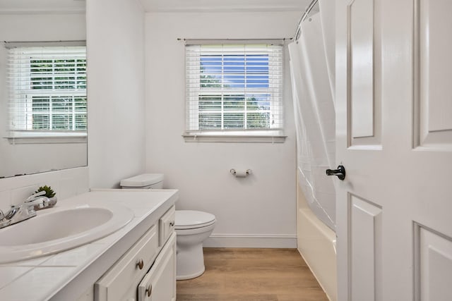 1903 Palmer Dr, Springfield, TN 37172 - full bath with vanity, wood finished floors, and shower / bath combo