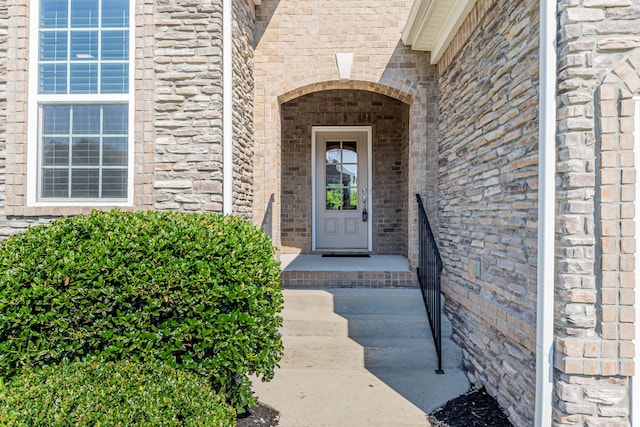 2030 Oliver Dr, Mount Juliet, TN 37122 - doorway to property with brick siding