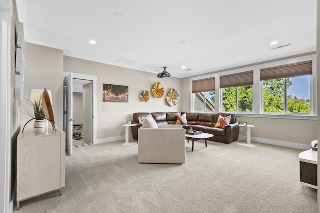 2030 Oliver Dr, Mount Juliet, TN 37122 - living room with light colored carpet and recessed lighting