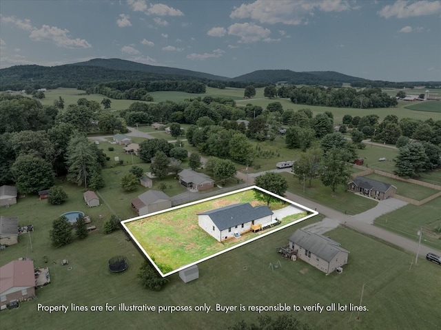 226 Elmwood Dr, Rock Island, TN 38581 - view of rural area featuring property parcel outlined and mountains