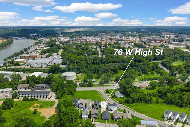 76 W High St, Clarksville, TN 37040 - bird's eye view of a nearby body of water