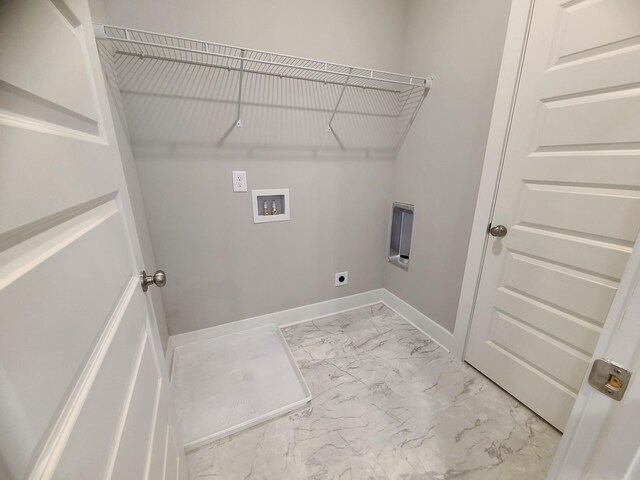 4211 Woods St, Old Hickory, TN 37138 - washroom with marble finish flooring, washer hookup, and hookup for an electric dryer