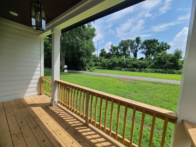 4211 Woods St, Old Hickory, TN 37138 - wooden porch featuring a lawn