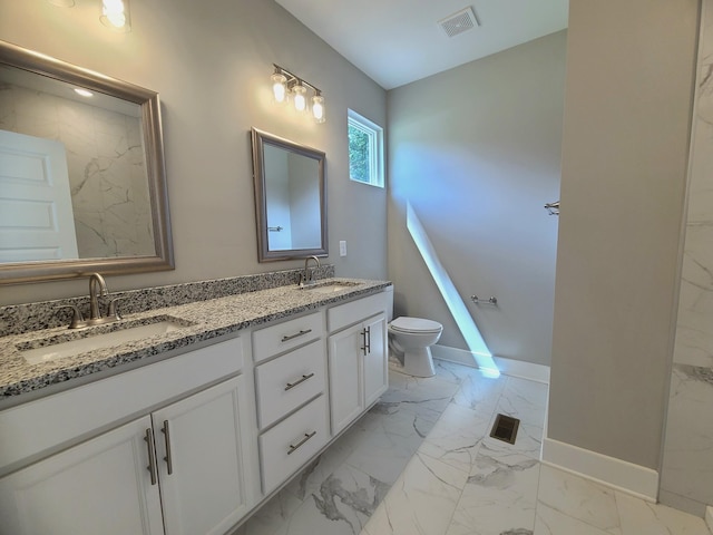 4211 Woods St, Old Hickory, TN 37138 - full bath featuring marble look tile flooring and double vanity