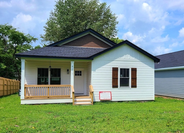 4211 Woods St, Old Hickory, TN 37138 - bungalow-style home featuring covered porch, a shingled roof, and board and batten siding