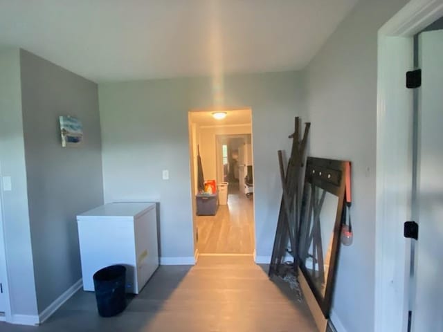 261 Caldwell Ln, Clarksville, TN 37040 - hallway featuring light wood-type flooring and baseboards
