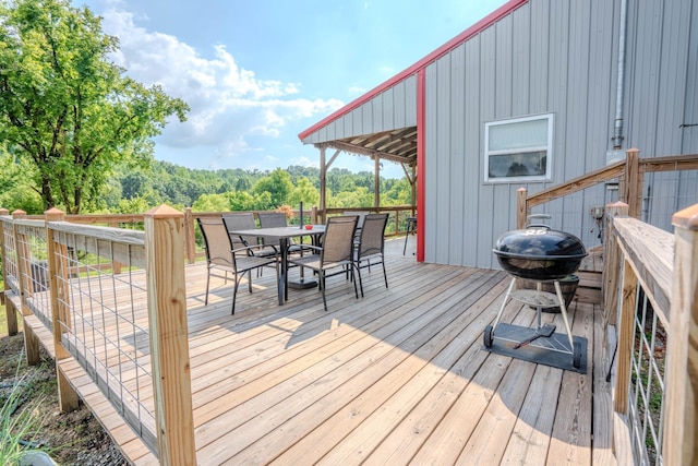 357 Providence Rd, Pulaski, TN 38478 - deck with outdoor dining area