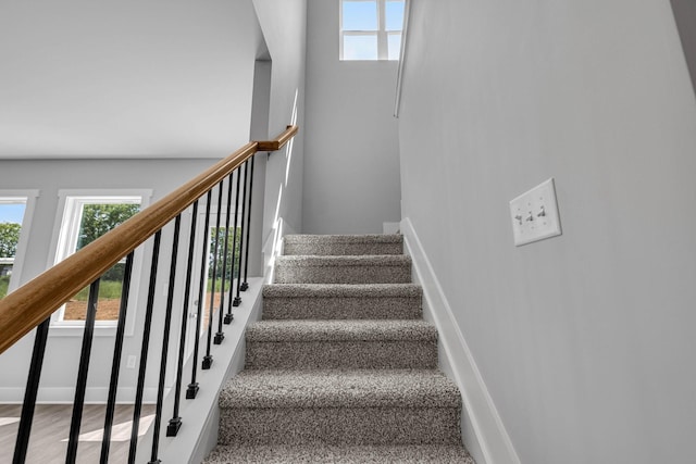 564 Twyla Dr, Lebanon, TN 37087 - stairway featuring baseboards