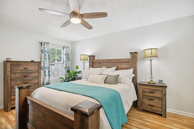4858 Chelanie Cir, Murfreesboro, TN 37129 - bedroom with light wood finished floors and a ceiling fan