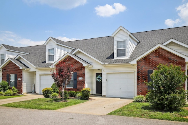 4858 Chelanie Cir, Murfreesboro, TN 37129 - view of front of home featuring roof with shingles, concrete driveway, and brick siding