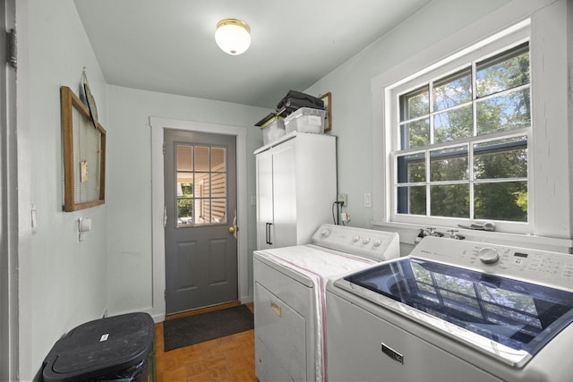 1509 5th Ave W, Springfield, TN 37172 - washroom with washing machine and clothes dryer and cabinet space
