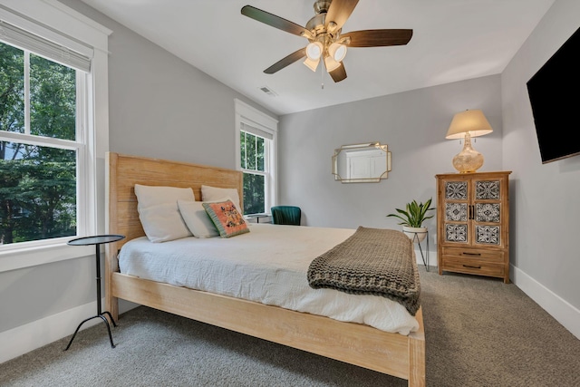 7106 Pepper Tree Cir, Fairview, TN 37062 - bedroom with carpet floors and a ceiling fan