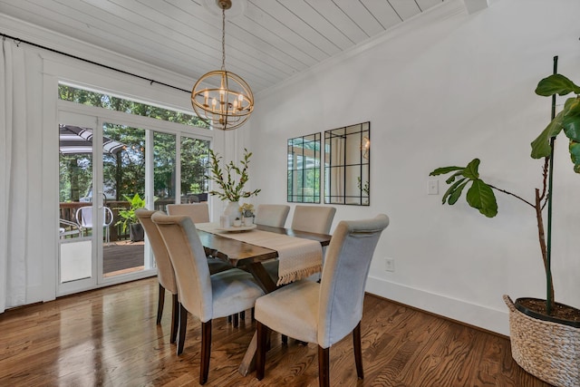 7106 Pepper Tree Cir, Fairview, TN 37062 - dining space featuring crown molding, healthy amount of natural light, a chandelier, and wood finished floors