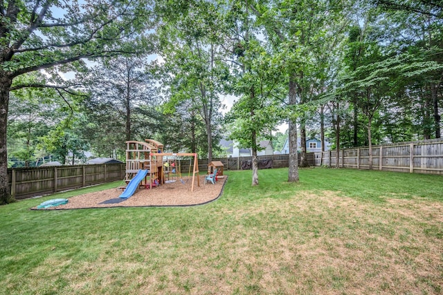 7106 Pepper Tree Cir, Fairview, TN 37062 - fenced backyard with a playground