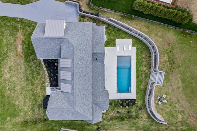 9409 Clovercroft Rd, Franklin, TN 37067 - view from above of property with a pool